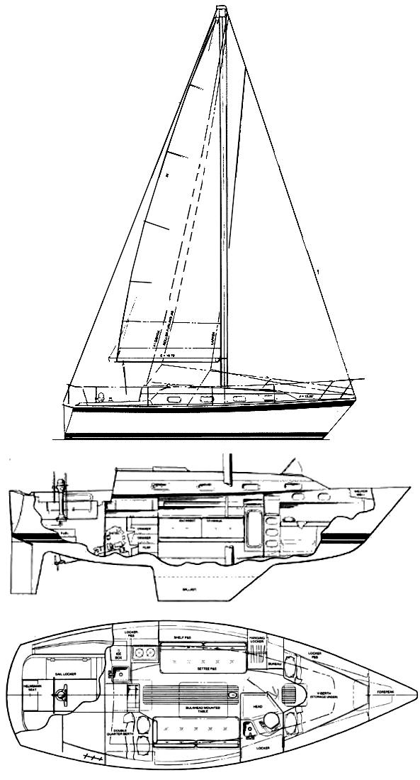 Pearson 303 Drawing